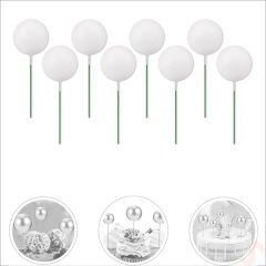 Çubuklu SüSLeme Topu, 3cm x 8 adet - Beyaz