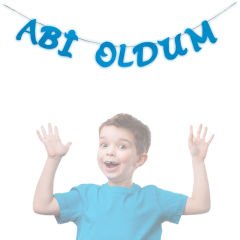 Abi Oldum Simli Eva Uzar Yazı - 80 cm