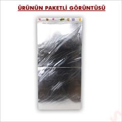 Kapaklı, Katlanır Demonte Karton Kutu, 30cm - Metalik Gümüş