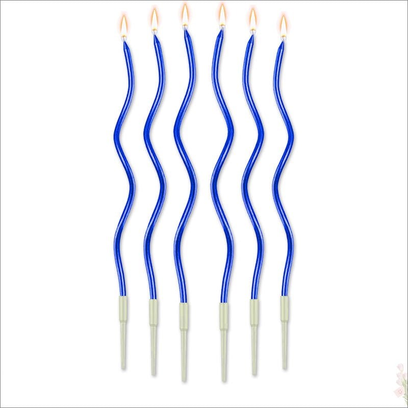 Spiral Krom MuM, 15 cm x 6 Adet - Mavi