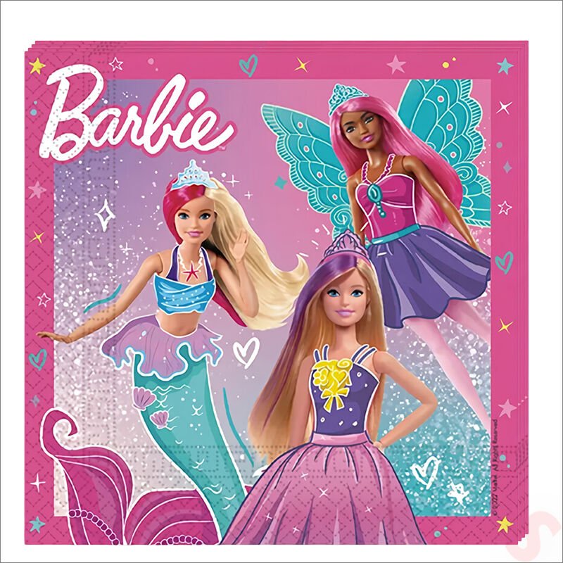 Barbie Fantasy Peçete, 33cm x 33cm - 20 Adet