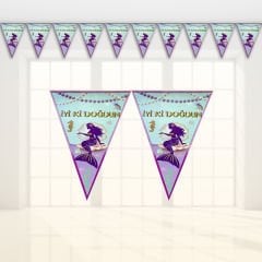 Deniz Kızı İyiki Doğdun Üçgen Bayrak Flama - 2,00 mt.