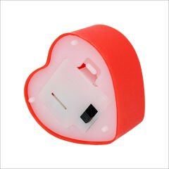 Led Işıklı Pilli Tealight Kalp MuM, 4x2cm Sarı Işık - 2 Adet