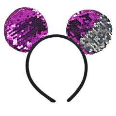 Pul Payetli Parti Tacı, Mor