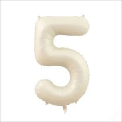 5 Yaş Rakam Krem Folyo Balon - 76 cm