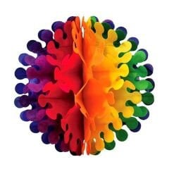 Kağıt Çiçek Top Süs - 35 cm