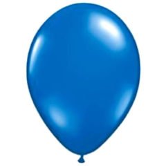 Metalik Parlak Balon, 10 Adet - Lacivert