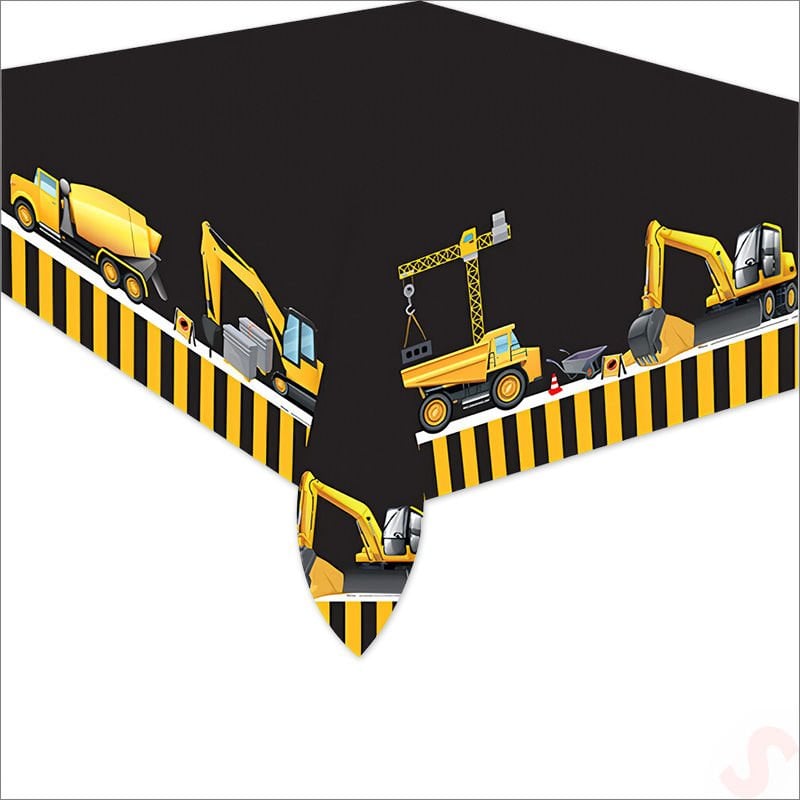 İnşaat Partisi Masa Örtüsü - 120cm x 180cm