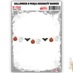 Halloween Dekoratif Eva Banner, 8 parça x 120cm