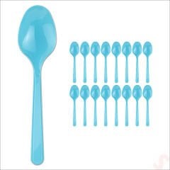 Plastik Kaşık, 24 Adet - Mavi