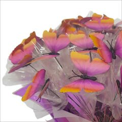 Led Işıklı Kelebek Buketi - 45cm x 30cm