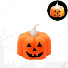 Halloween Bal Kabağı Led MuM, 5cm x 1 Adet