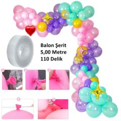 Balon Zincir Aparatı, 5 Mt x 110 Balonluk - Balon Hariç