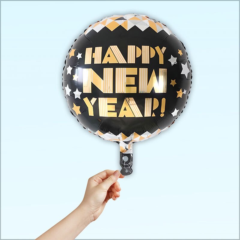 Happy New Year Folyo Balon, 45 cm