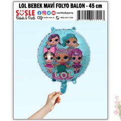LoL Bebek 45cm Folyo Balon - Mavi