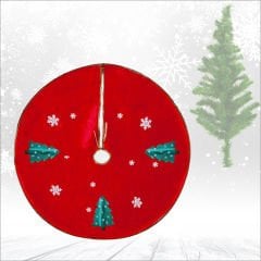 Yılbaşı Çam Ağacı Altı Örtüsü - 90 cm