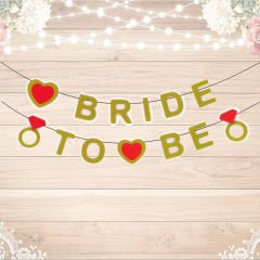 Bride To Be Banner, 3,50 mt, Altın