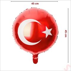 Ay Yıldız Folyo Balon - 45 cm