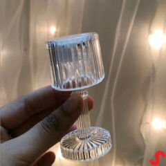 Retro Mini Masa Lambası Pilli Led Işık, 8,5cm x 4cm x 3 Adet