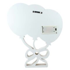 Uçan Balonlar, Pilli Led Işıklı Dekoratif Ahşap Pano