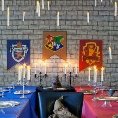 Dekoratif Pilli Led Şamdan ve Pasta MuMu, 25 cm x 2 cm - Kırmızı