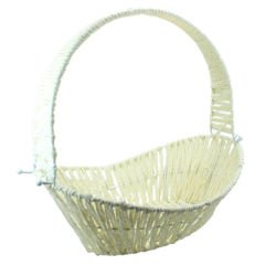 Saplı Oval Sepet, 36 cm, Orta Boy