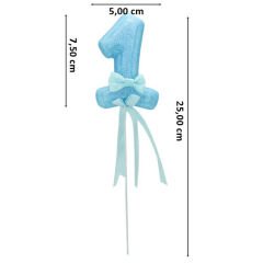 1 Yaş Simli Çubuk Süs, Mavi