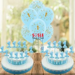 1 Yaş Simli Çubuk Süs, Mavi