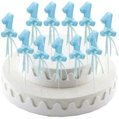 1 Yaş Simli Çubuk Süs, Mavi