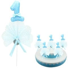 1 Yaş Lavantalı Çubuk Süs, Mavi