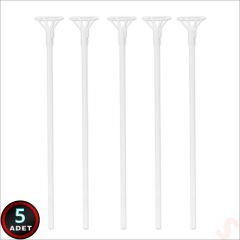 40cm Balon Çubuğu ve Takma Aparatı Seti, Balon Hariç - 5 Set