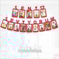 Seni Seviyorum Foto Banner, 154 cm