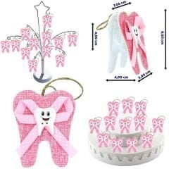 Diş Figürlü Çanta - Pembe