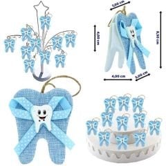 Diş Figürlü Çanta - Mavi