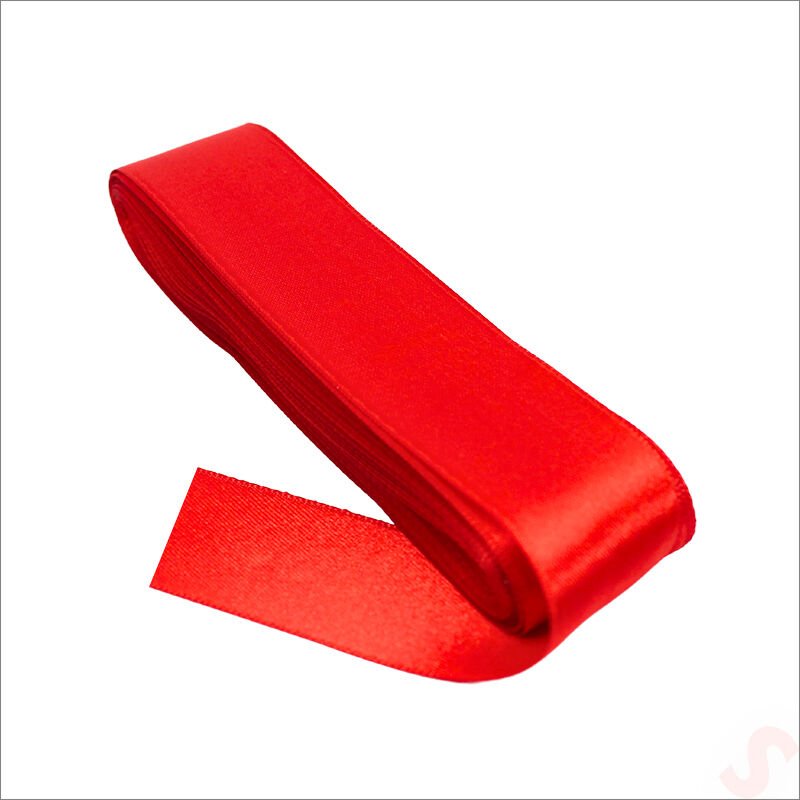 Saten Kurdele, 3cm x 10mt - Kırmızı