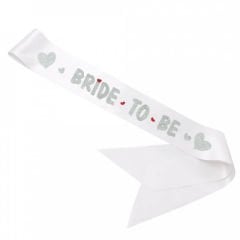 Bride To Be Kuşak, 160 cm x 6 cm - Gümüş