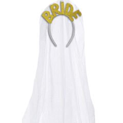 Bride Tüllü Taç - Altın