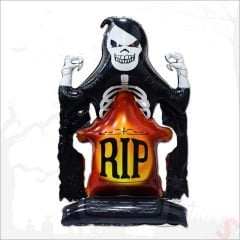 Halloween Mezar Taşı RIP Folyo Balon, 122 cm x 76 cm