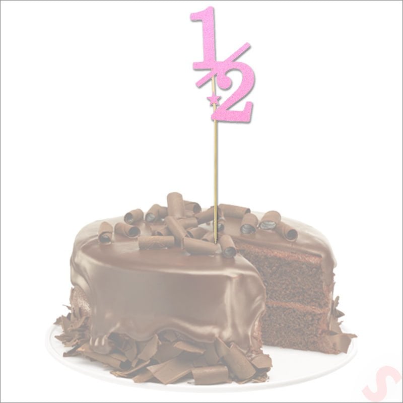 1/2 Yarım Yaş Pasta SüSü, 4cm x 26cm - Pembe