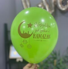 Hoşgeldin Ya Şehri Ramazan 30cm Balon - 8 Adet