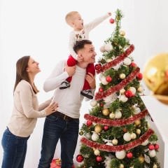 Parti Boyun Simi, 7 cm x 2 mt - Kırmızı