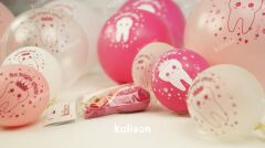 İlk Dişim Çıktı Balon, 30cm x 8 Adet - Pembe