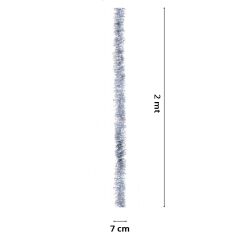 Parti Boyun Simi, 7 cm x 2 mt - Gümüş