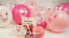 Hoşgeldin Bebek Balon, 30cm x 8 Adet - Pembe