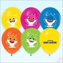 Baby Shark Balon, 30cm x 6 Adet