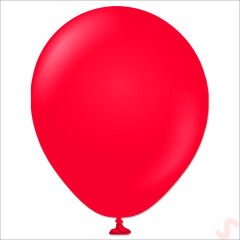 Kırmızı Pastel Balon, 30cm x 10 Adet