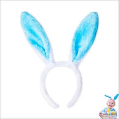 Tavşan Kulağı Pelüş Taç - Mavi