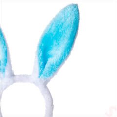 Tavşan Kulağı Pelüş Taç - Mavi