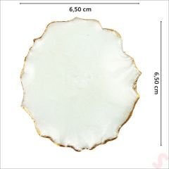 Epoksi Magnet, 6,50 cm - Altın - 1 Adet