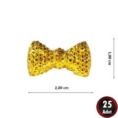 Polyester Papyon Fiyonk, 2,0 x 1,0 cm - 25 Adet - ALTIN